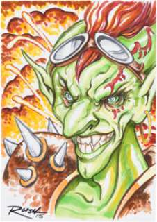 Christopher Rush Goblin Token Illustration Original Art (2015).... | Heritage