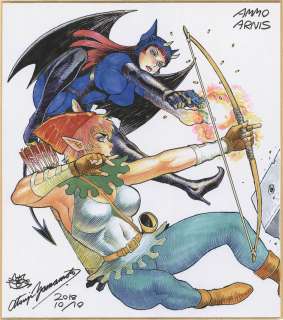 Atsuji Yamamoto Hand-Drawn Color Shikishi "Series : Amou" | Mandarake (Big Web)