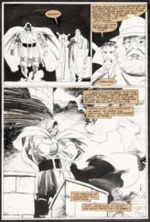 Mignola, Mike - Mike Mignola and Mark Badger Dr. Strange and Dr. Doom: Triumph and Torment Story Page 77 Original Art (Marvel, 198...