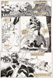 Romita Jr., John - John Romita Jr. and Mike Manley The Punisher: War Zone #7 Story Page 18 Original Art (Marvel, 1992)....