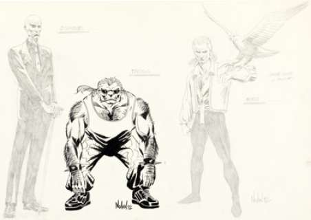 Nolan, Graham | Graham Nolan - Bane’s Henchmen Concept Illustration Original Art (DC, 1992).... | Heritage