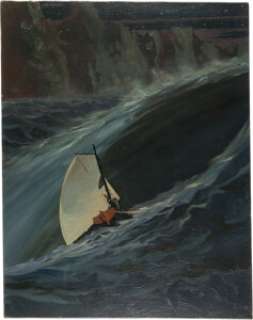 Wrightson, Bernie | Bernie Wrightson The Edgar Allan Poe Portfolio "Descent into the Maelstrom" Painting Original Art (Christopher Ent... | Heritage