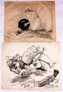 Political Cartoons by Lute Pease (2) | Goldfinch Auctions