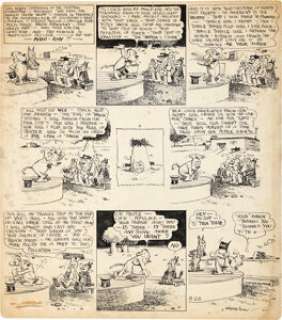Herriman, George | George Herriman Krazy Kat Sunday Comic Strip Original Art dated 8-28-1932 (King Features Syndicate, 1932).... | Heritage