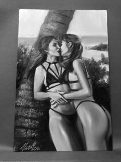 Barbeni | BarBeni - original oil color painting-lesbian art-you & me (lll) | Catawiki