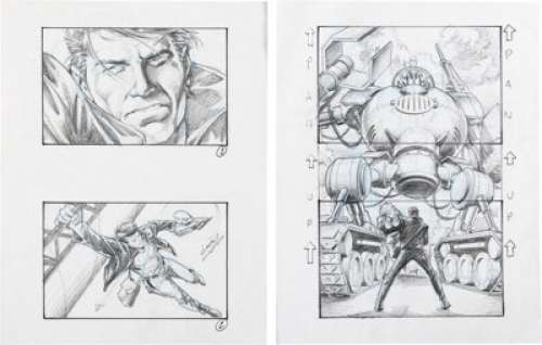 Matt Haley | Crimson Skies Xbox Original Art Group of 8 Storyboards (Microsoft, 2003). | Heritage