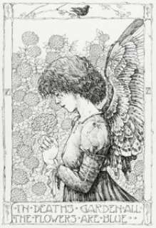 Michael Zulli | A Death Gallery "In Deaths Garden All the Flowers Are Blue" Pin-Up Original Art (DC/Vertigo, 1994). | Heritage