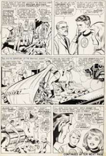 Jack Kirby And Vince Coletta | Fantastic Four #41 Story Page 4 Original Art (Marvel, 1965). | Heritage