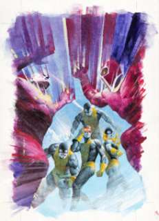 Esad Ribic - X-Men: Children of the Atom #6 Cover Original Art (Marvel, 1999).