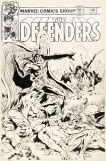 Rich Buckler And Bob McLeod | The Defenders #79 Cover Original Art (Marvel, 1980). | Heritage