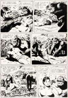 Jesse Marsh Tarzan #13 Story Page 5 Original Art (Dell, 1950).