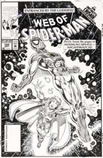 Alex Saviuk Web of Spider-Man #104 Cover Original Art (Marvel, 1993).