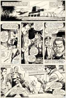 George Tuska and Billy Graham Hero for Hire #1 Luke Cage First Appearance Story Page 2 Original Art (Marvel, 1972).