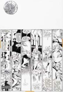 George Pérez and Jerry Ordway Crisis on Infinite Earths #5 Story Page 2 Original Art (DC, 1985). (Total: 2 Original Art)