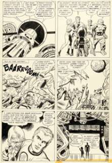 Jack Kirby and Dick Ayers Fantastic Four #7 Story Page 19 Original Art (Marvel, 1962). | Heritage