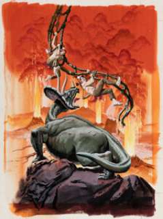 George Wilson Turok, Son of Stone #78 Cover Painting Original Art (Gold Key, 1972).