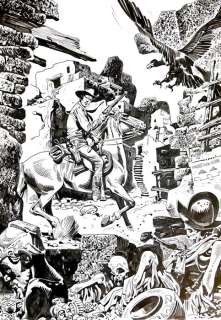 Muzzi, Virgilio | Muzzi, Virgilio - illustrazione originale per "Tex e il sogno continua" | Catawiki