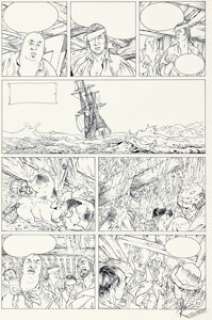 Daniel Redondo La Jeunesse de Barbe-Rouge, La Fosse aux Lions #2 Story Page 30 Original Art (Dargaud, 1997).