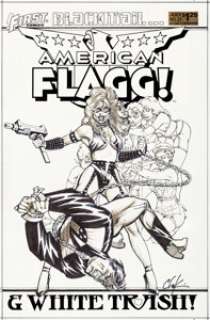 Howard Chaykin American Flagg! #22 Cover Original Art (First, 1985).