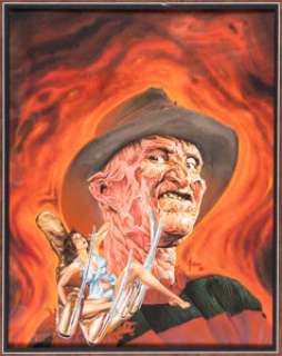 Joe Jusko Freddy Krueger‘s A Nightmare on Elm Street #1 Cover Painting Original Art (Marvel, 1989).