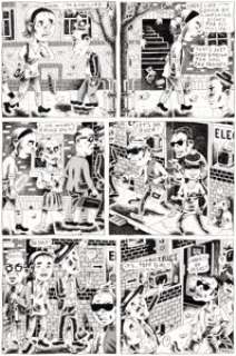 Julie Doucet Dirty Plotte #8 "Chu Tanney The Art Student" Story Page 3 Original Art (Drawn & Quarterly, 1994).