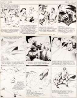 Alex Raymond Flash Gordon and Jungle Jim Sunday Comic Strip Original Art dated 3-10-40 (King Features Syndicate, 1940). (Total: 2 Items) | Heritage