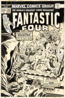 Rich Buckler and Joe Sinnott Fantastic Four #144 Cover Dr. Doom Original Art (Marvel, 1974). | Heritage