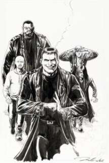 Darick Robertson The Boys #5 Splash Page 22 Original Art (DC/WildStorm, 2007).