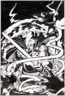 George Pérez UltraForce #8 Black Knight Cover Original Art (Malibu/Ultraverse, 1994).