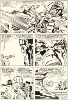 Jack Kirby and Joe Sinnott The Silver Surfer Graphic Novel Story Page 13 Original Art (Simon and Schuster, 1978). | Heritage