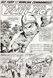 Dick Ayers and Frank Giacoia Sgt. Fury #23 Partial Story Original Art Group of 13 (Marvel, 1965). (Total: 13 Original Art) | Heritage