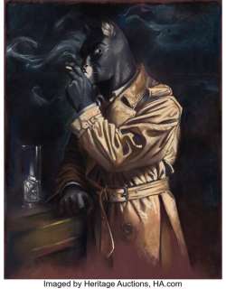 Juanjo Guarnido Blacksad Integral Cover Original Art (Dargaud, 2014).