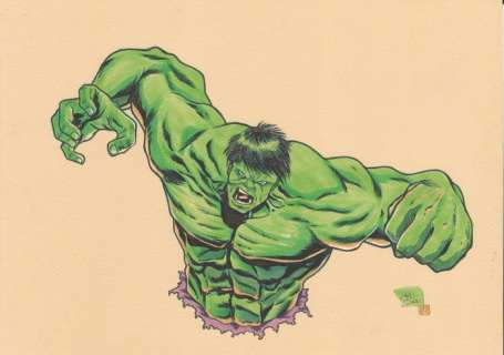 Yen San | Hulk, The Hulk - Original artwork - Hulk | Catawiki
