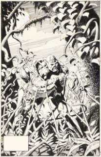 Tom Yeates The Saga of the Swamp Thing #23 Cover Original Art (DC, 1984).