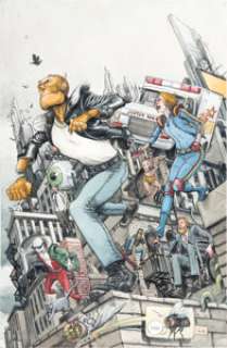 Farel Dalrymple Doom Patrol #5 Variant Cover Original Art (DC/Young Animal, 2017).