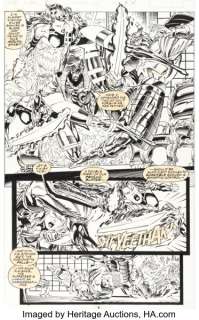 Andy Kubert and Mark Pennington X-Men #22 Psylocke Story Page 5 Original Art (Marvel, 1993).