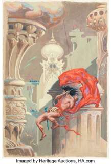 Roy G. Krenkel The Prince of Peril Paperback Cover Original Art (Ace Books, 1963). | Heritage