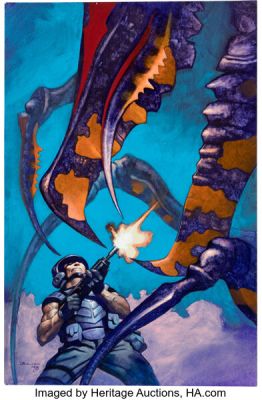 John Bolton Starship Troopers: Dominant Species #1 Cover Original Art (Dark Horse, 1998). | Heritage