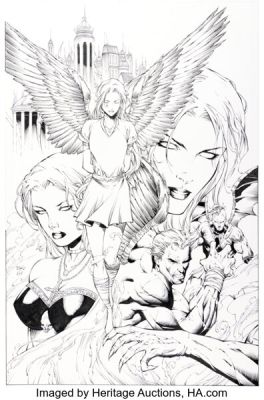 Brian Ching and John Livesay Ascension #16 Cover Original Art (Image/Top Cow, 1999).