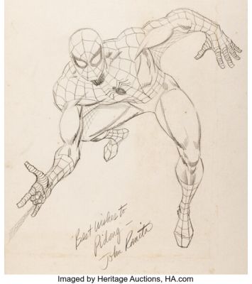 John Romita Sr. - Spider-Man Sketch Original Art (1975). | Heritage