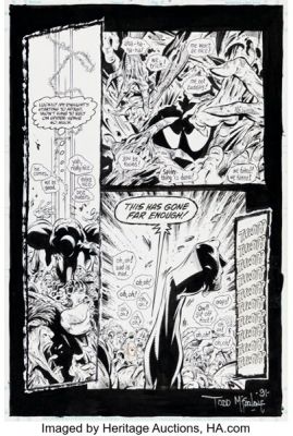 Todd McFarlane Spider-Man #14 Story Page 6 Original Art (Marvel, 1991). | Heritage