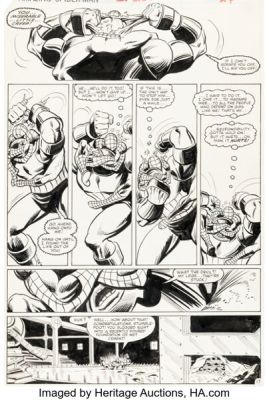 John Romita Jr. and Jim Mooney The Amazing Spider-Man #230 Juggernaut Story Page 17 Original Art (Marvel, 1982). | Heritage
