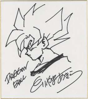 Akira Toriyama Hand-Drawn Shikishi "Dragon Ball"