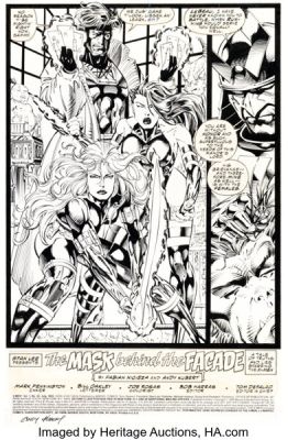 Andy Kubert and Mark Pennington X-Men #22 Story Page 1 Original Art (Marvel, 1993). | Heritage