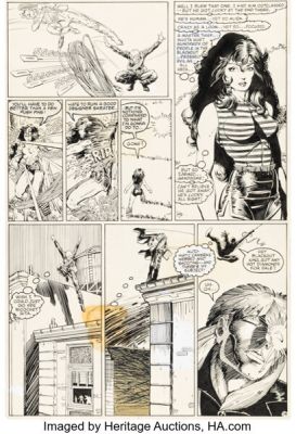 Arthur Adams and Whilce Portacio Longshot #4 She-Hulk Story Page 14 Original Art (Marvel, 1985). | Heritage