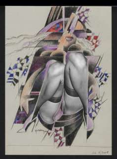 Adam Yvon | Yvon Adam - Erotique - Les bas noir - Page volante - EO - (2008) | Catawiki