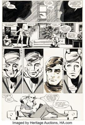 Frank Miller and Klaus Janson Daredevil #189 Black Widow Story Page 2 Original Art (Marvel, 1982). | Heritage