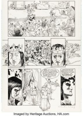 Charles Vess Sandman #19 "A Midsummer Night’s Dream" Story Page 7 Original Art (DC, 1990). | Heritage