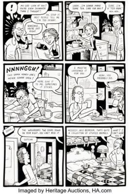 Joe Matt Peepshow #5 Story Page 6 Original Art (Drawn & Quarterly, 1993). | Heritage
