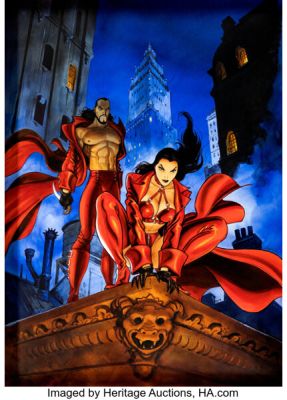 Enrico Marini Rapaces II Cover Original Art (Dargaud, 2000). | Heritage